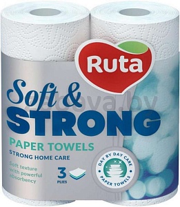 Полотенца бумажные Ruta Soft Strong, 2 рулона