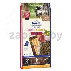 Сухой корм Bosch Adult для собак, ягненок с рисом, 15 кг 