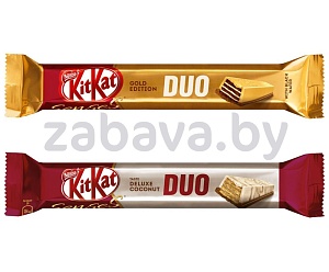 Батончик KitKat Duo, Deluxe Coconut, молочный, 58 г