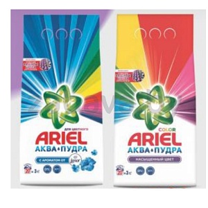 Порошок стиральный Ariel, Color или «Аромат от Lenor», 3 кг