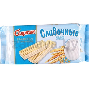 Вафли «Спартак» «Сливочные», 72 г