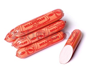 Сосиски «Молочные люкс», вареные, в/с, 1 кг, «Минский» МК