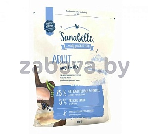 Сухой корм Bosch Sanabelle Adult для котов, форель, страус, птица, 10 кг