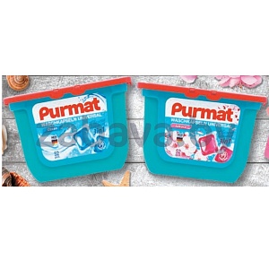 Капсулы для стирки Purmat, 3в1, ozean/sakura, 52 шт.