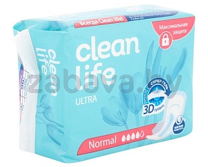 Прокладки женские гигиенические Clean Life Ultra, 10 шт., в ассортименте