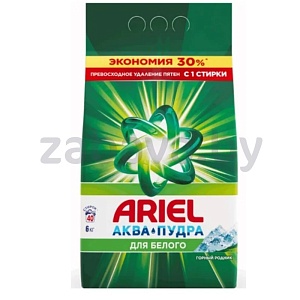 Стиральный порошок Ariel «Горный родник», 6 кг