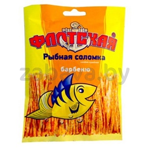 Рыбная соломка «Флотская», барбекю, солено-сушеная, 15 г