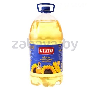 Масло подсолн. Gusto, раф., дезод., 5 л