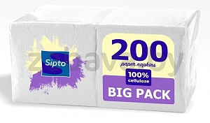 Салфетки бумажные Sipto Big Pack, 200 шт.