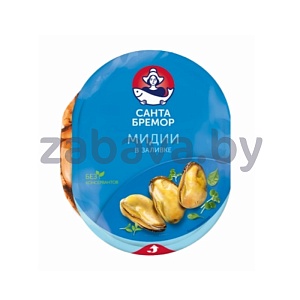 Мясо мидии чилийской в заливке «Санта Бремор», 180 г