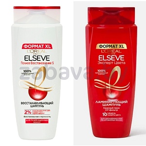 Шампунь д/волос L'Oréal Paris Elseve, полн. восстановл. или эксперт цвета, 700 мл