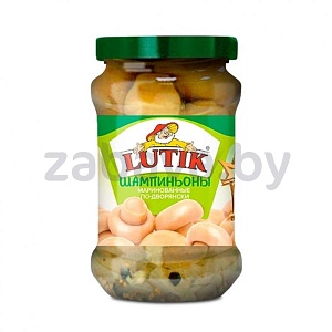 Шампиньоны Lutik «По-дворянски» в маринаде, 280 г/314 мл