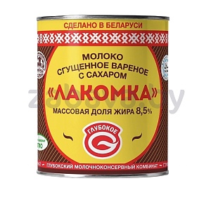 Молоко сгущенное «Лакомка», вареное, 8,5%, 380 г