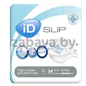 Подгузники медицинские Id Slip, д/взросл., 30 шт., размер M