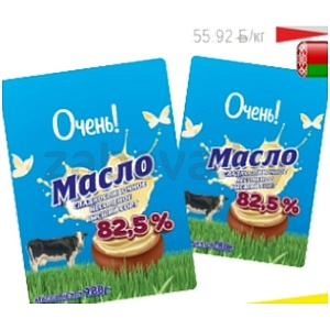 Масло сладкосливочное «Очень!», 82,5%, 180 г