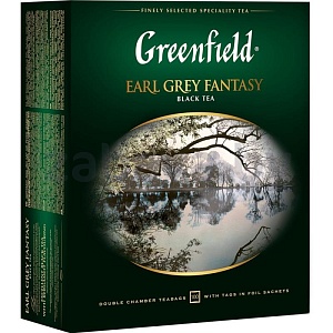 Чай Greenfield Earl Grey Fantasy, 100 пакетиков