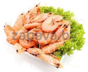 Креветки королевские с пряностями, неразделанные, замороженные, 1 кг