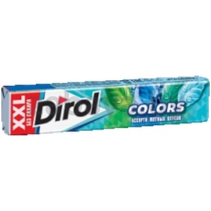 Жевательная резинка Dirol Colors XXL, ассорти мятных вкусов, 19 г