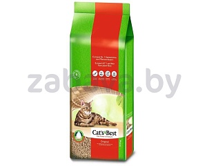 Наполнитель древесный комкующийся Cat’s Best Original без запаха, 40 л