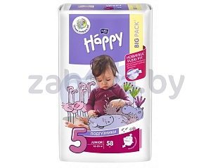Подгузники Bella Baby Happy, 66/62/58/54 шт., в ассортименте