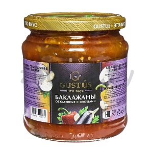 Баклажаны обжаренные Gustus, 460 г, с овощами