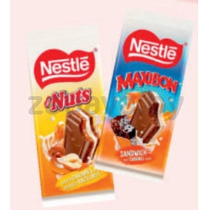 Шоколад Nestle Maxibon, 150/198/200 г, в ассорт.