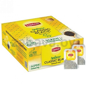 Чай Lipton, 100 пакетиков, 200 г