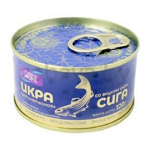 Икра «Лунское море», деликатесная, со вкусом икры сига, 120 г