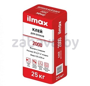 Клей для блоков ilmax 2000, 25 кг