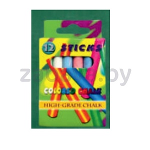 Мел цветной, 12 шт.