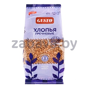 Хлопья Gusto гречневые, 400 г