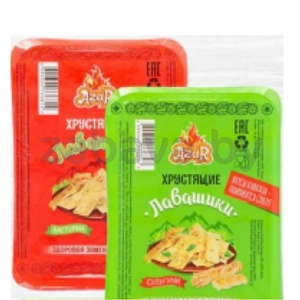 Лавашики хрустящие Azar, 80 г, сулугуни или бастурма