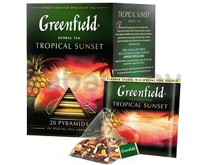Чайный напиток Greenfield Tropical Sunset, 20 пакетиков, 36 г