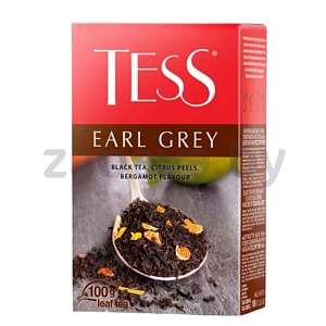 Чай черный листовой Tess Earl Grey, 100 г