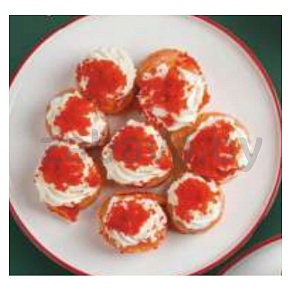 Рулетики из лосося с сыром и икрой, 410 г