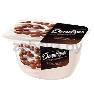 Десерт творожный «Даниссимо», с хруст. шар. в шок., 130 г