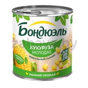 Кукуруза «Бондюэль», молодая, 340 г