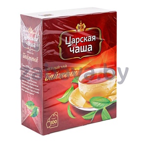 Чай черный «Царская чаша», байховый, 100 пакетиков по 1,5 г