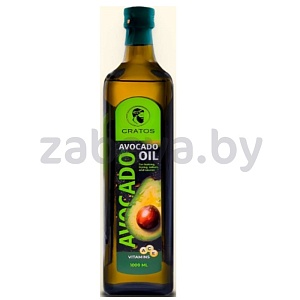 Масло авокадо Cratos, раф., хол. отж., 1 л