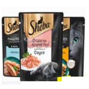 Корм Sheba, 75 г, в ассорт.