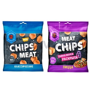 Чипсы Cabandos Chips Meat, классич. или секретн. вкус, 30 г