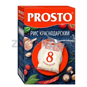 Рис Prosto «Краснодарский», 8 пакет. для варки, 500 г