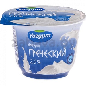 Йогурт греческий «Yогурт», 2%, РБ, 230 г