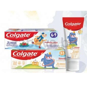 Детская зубная паста Colgate, 40/60 мл, в ассорт.