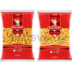 Макароны PastaZARA, spirali № 57 или cavatappi №61, 500 г