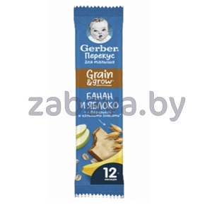 Батончик Gerber, яблоко-банан, 25 г