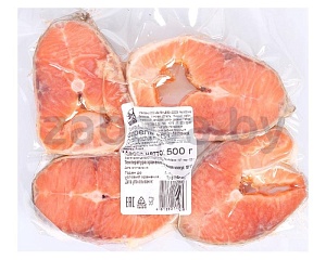 Форель свежемороженая, фасованная, стейк, 500 г