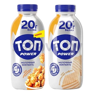 Коктейль молочн. Top Power, 1%, 450 г