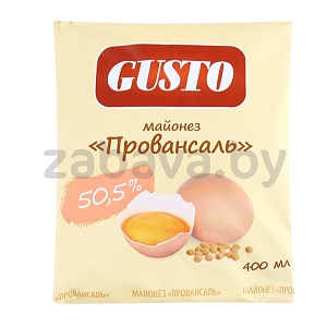 Майонез Gusto «Провансаль», 50,5%, 400 мл