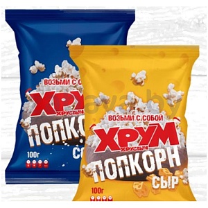 Попкорн «Хрум-хрумстыч», 100 г, сыр или соль